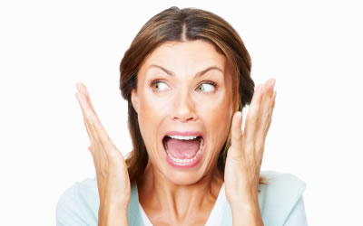 It's not easy in an agency Panicking Woman