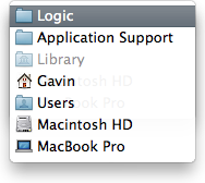 Logic User Folder